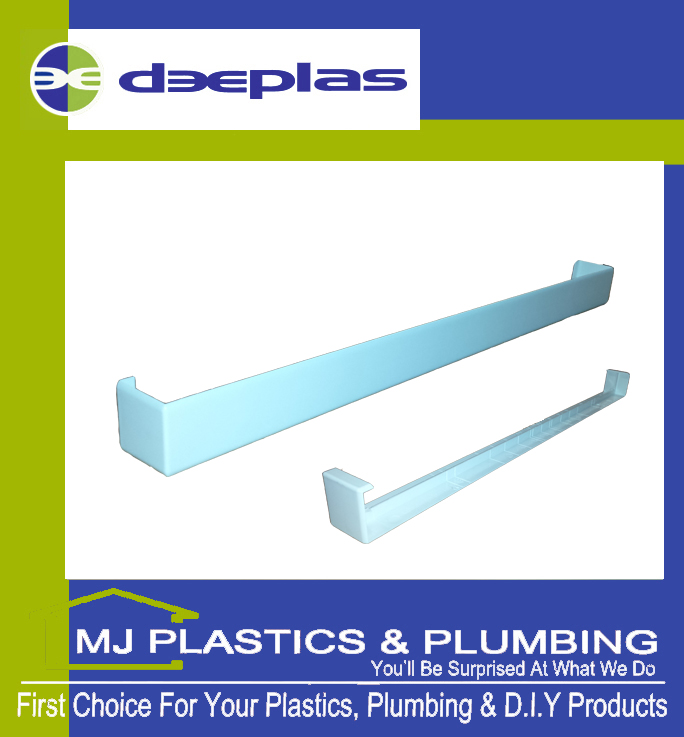 Deeplas Fascia Joint Double Ended Square Edge 500mm - Deeplas White